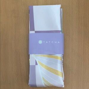 Tatcha Scarf with Purple and Gold Design